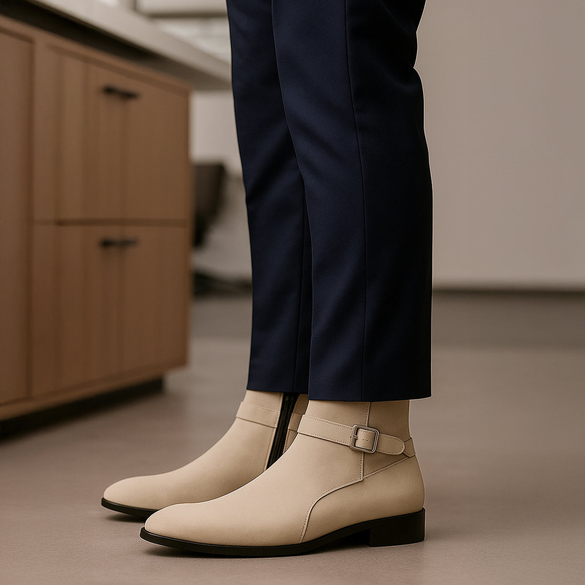 Men’s Elevator Boots with 4.5 cm Discreet Height Increase