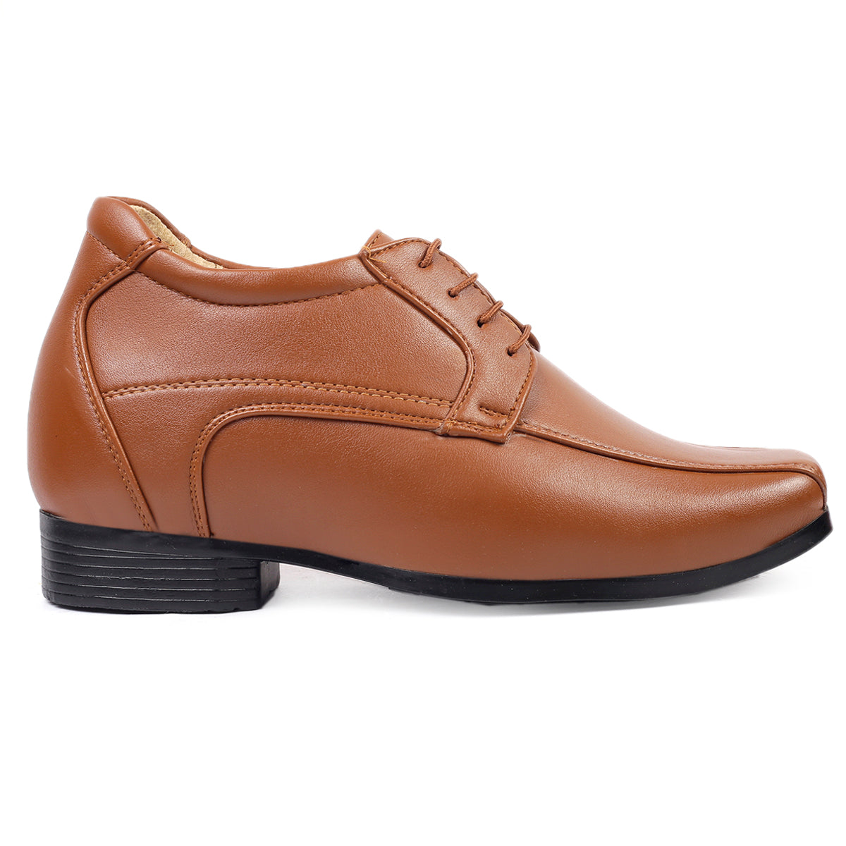 Bxxy's Faux Leather Semi Suede Classic Party Wear Lace-up Shoes for Men