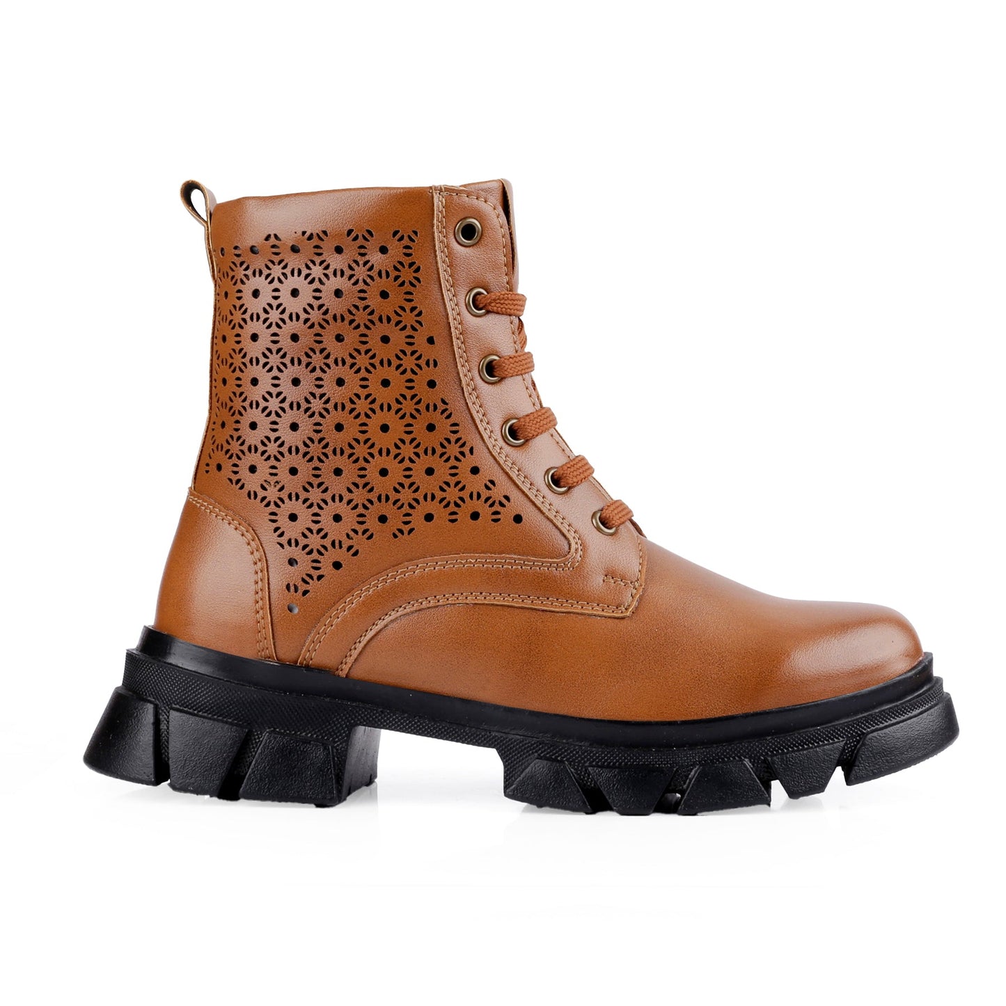 Baxxico High Ankle Detailed Lace-up Boots for Women