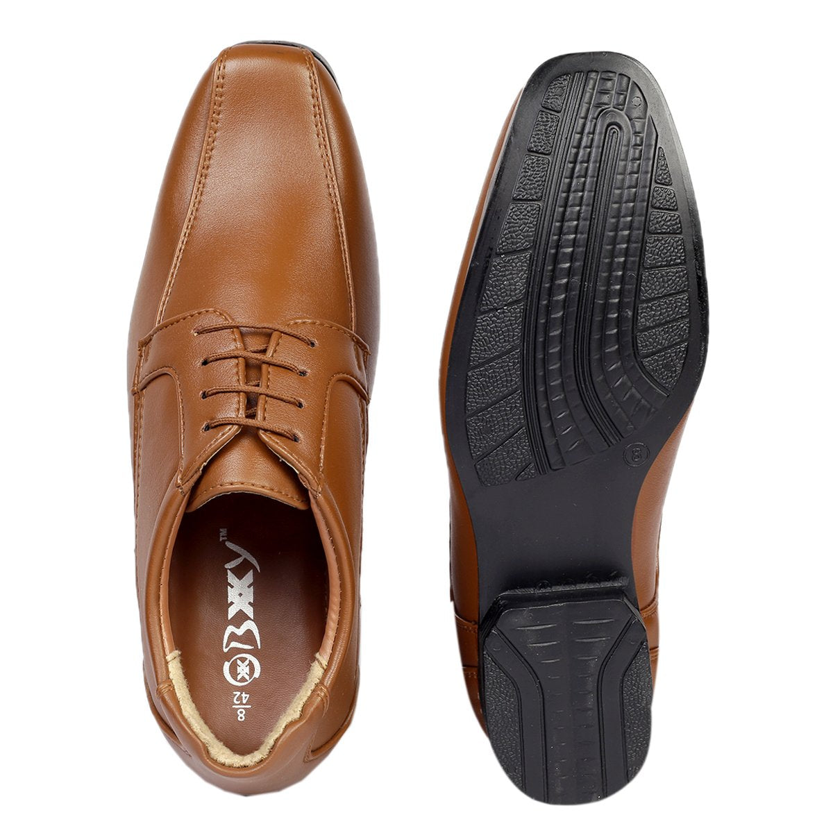 Men's Vegan Leather Lace-up Wedding Wear Shoes