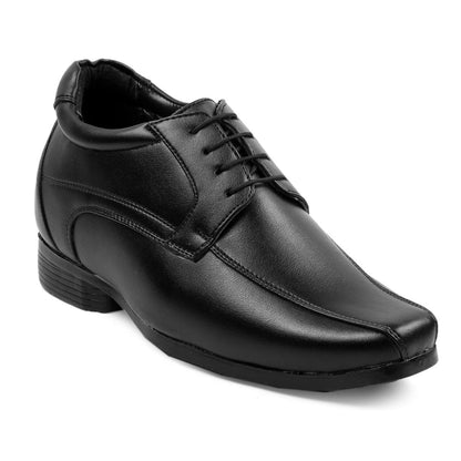 Bxxy's Faux Leather Semi Suede Classic Party Wear Lace-up Shoes for Men