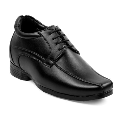 Bxxy's Faux Leather Semi Suede Classic Party Wear Lace-up Shoes for Men