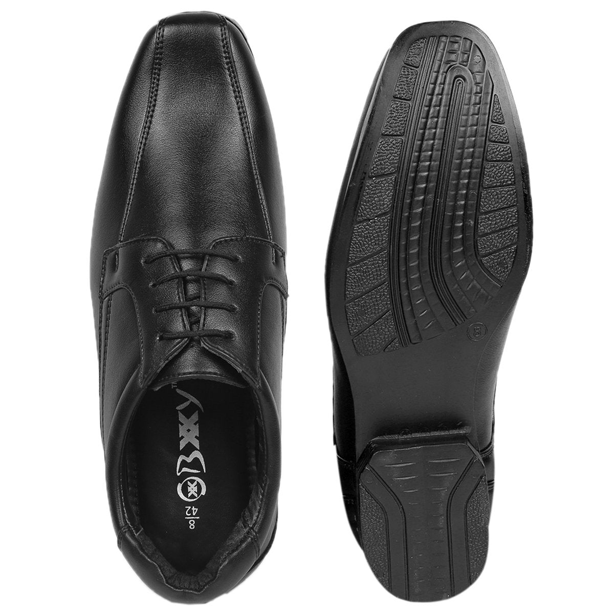 Men's Vegan Leather Lace-up Wedding Wear Shoes