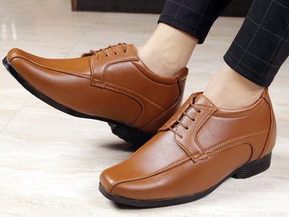 Men's Vegan Leather Lace-up Wedding Wear Shoes