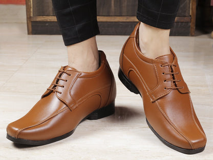 Men's Vegan Leather Lace-up Wedding Wear Shoes