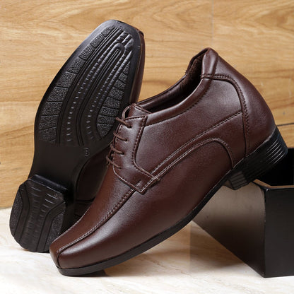 Men's Vegan Leather Lace-up Wedding Wear Shoes