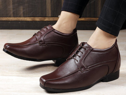 Men's Vegan Leather Lace-up Wedding Wear Shoes