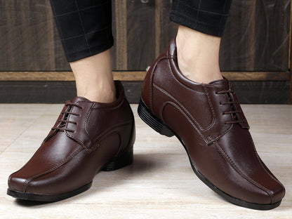 Men's Vegan Leather Lace-up Wedding Wear Shoes