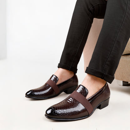 "Stylish Men’s Dress Loafers – Patent Finish