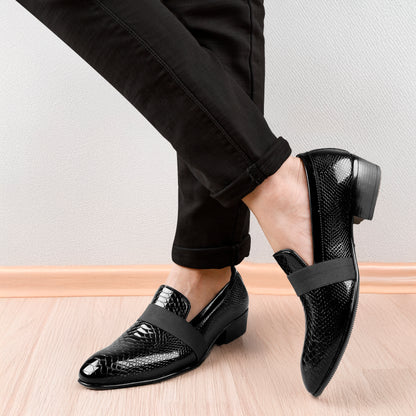"Stylish Men’s Dress Loafers – Patent Finish