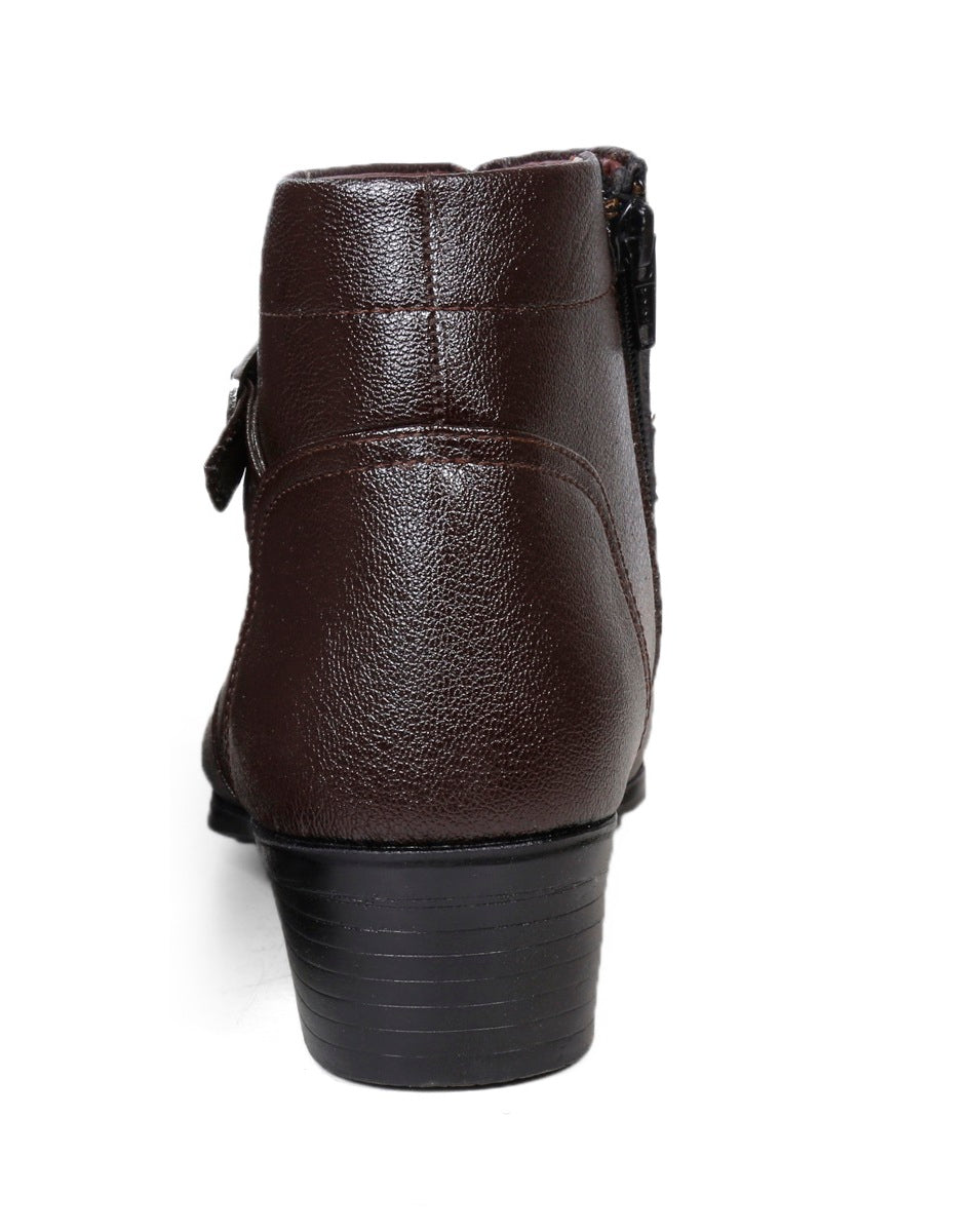 BXXY 2 Inches Height Increasing Ankle Zipper Boots For Men