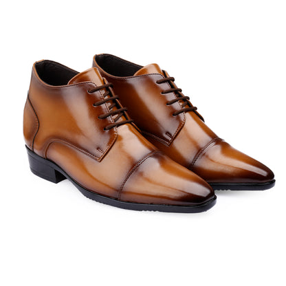 Men's 9cm Hidden Heel Height Increasing Shoes – Classic Formal Office Wear