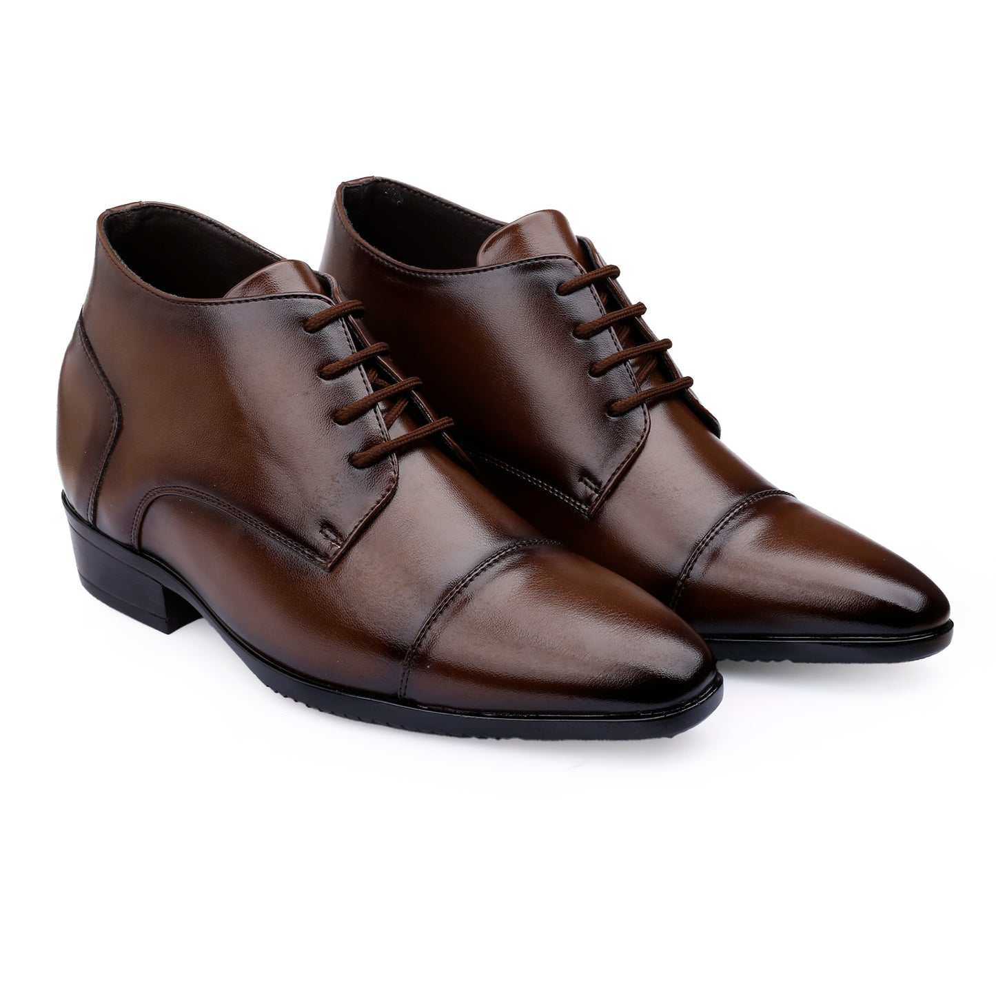 Men's 9cm Hidden Heel Height Increasing Shoes – Classic Formal Office Wear