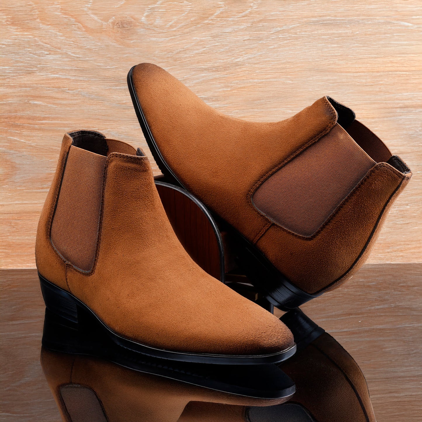 Men's 9CM Height Increasing Chelsea Boots