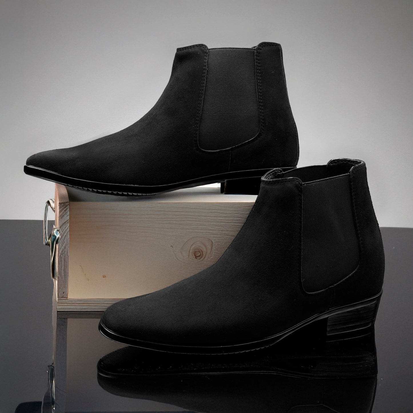 Men's 9CM Height Increasing Chelsea Boots