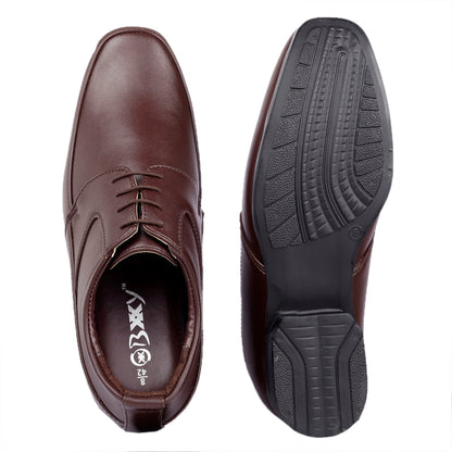 BXXY 9 cm (3 Inch) Hidden Height Increasing Office Wear Lace-Up Formal Shoes