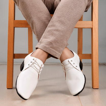 Men's Height Increasing Derby Faux Upper Formal Wear Lace Up Shoes