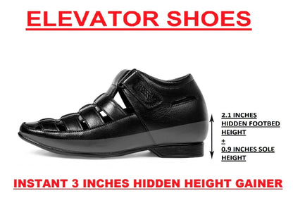 Men's 3 Inch Height Increasing Men's Roman Summer Sandals