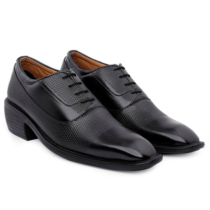 Bxxy Men's Height Increasing Stylish Casual and Formal Wear Lace-Up Shoe