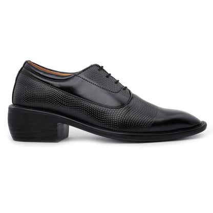 Bxxy's Faux Leather Wedding Wear Lace-up Shoes for Men