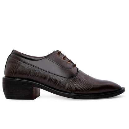 Bxxy Men's Height Increasing Stylish Casual and Formal Wear Lace-Up Shoe