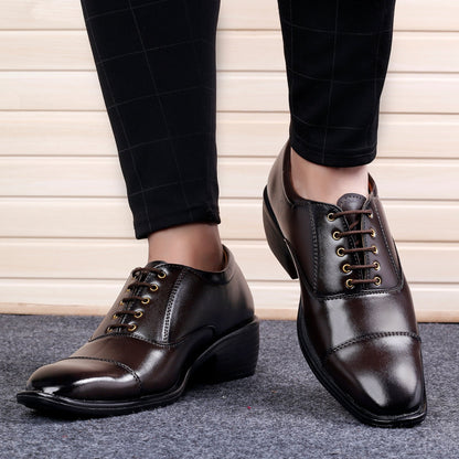 Bxxy's In-Trend Lace-up Formal Wear Shoes For Men