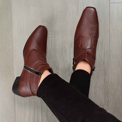 Men’s Stylish Formal Buckle Boots