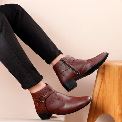 Men’s Stylish Formal Buckle Boots