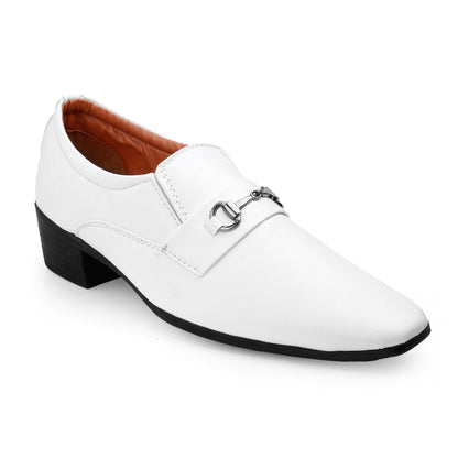 BXXY Men's Formal Height Increasing Slip-On Buckle Shoes
