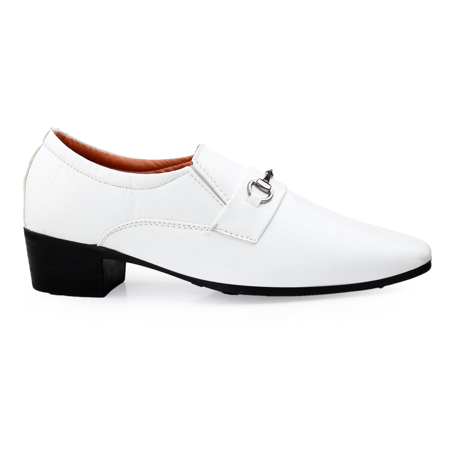 BXXY Men's Formal Height Increasing Slip-On Buckle Shoes