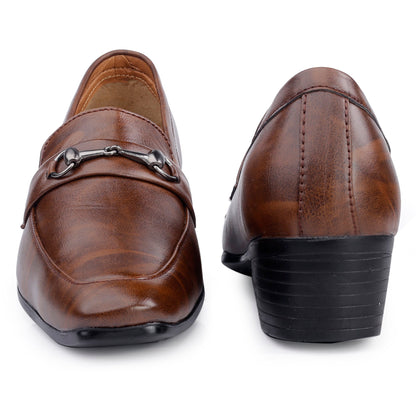 BXXY Men's Height Increasing  Casual, Loafer And Moccasins, Buckle Shoes