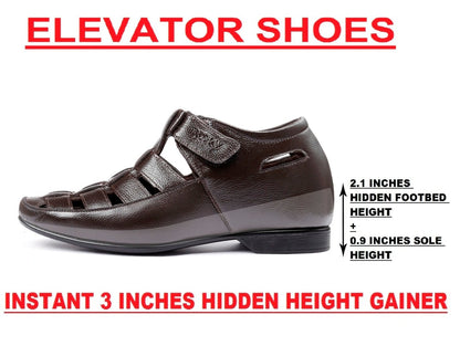 Men's 3 Inch Height Increasing Men's Roman Summer Sandals