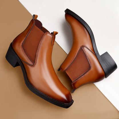 Men’s Elevated Style Boots – 2 Inches Rise, Premium Finish