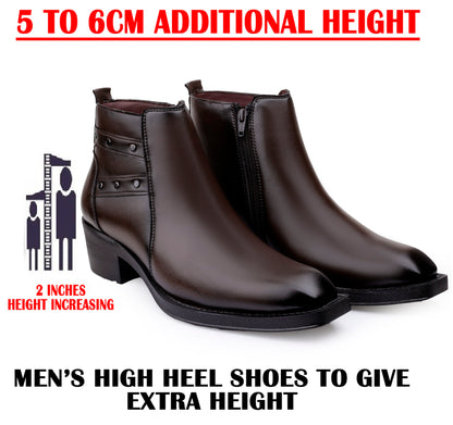 Men's Elevator Boots – 2 Inch Height Increase, Stylish & Comfortable
