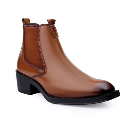 Men’s Elevated Style Boots – 2 Inches Rise, Premium Finish