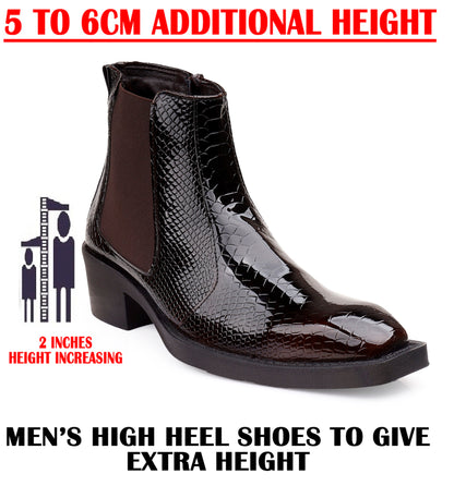 Men’s Elevator Boots – 2 inches Height Lift, Stylish & Comfortable