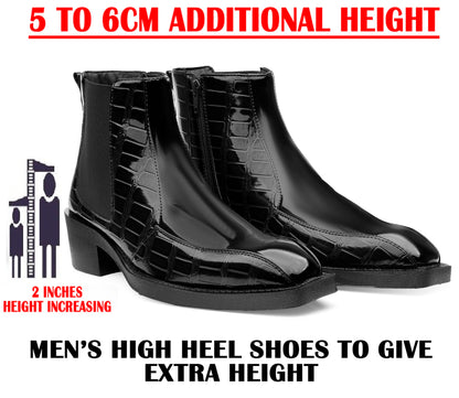 Men’s Elevator Boots – 2 Inches Hidden Lift, Stylish & Comfortable