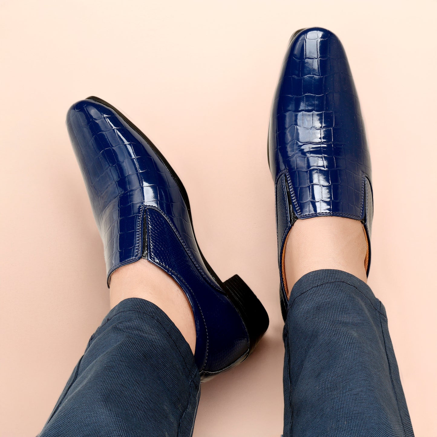 BXXY Height-Boosting Shimmer Moccasins for Men