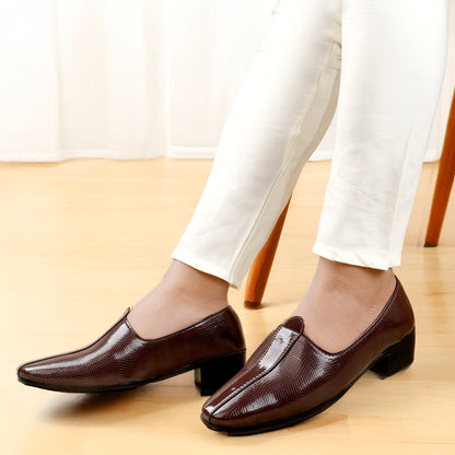 BXXY Height Increasing Traditional Wedding Wear Punjabi Jutti For Men