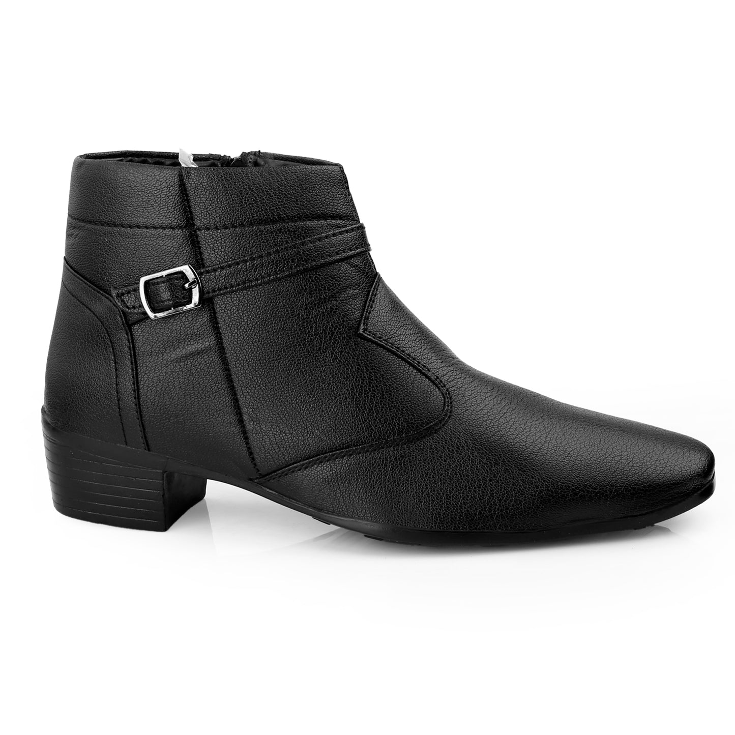 BXXY 2 Inches Height Increasing Ankle Zipper Boots For Men