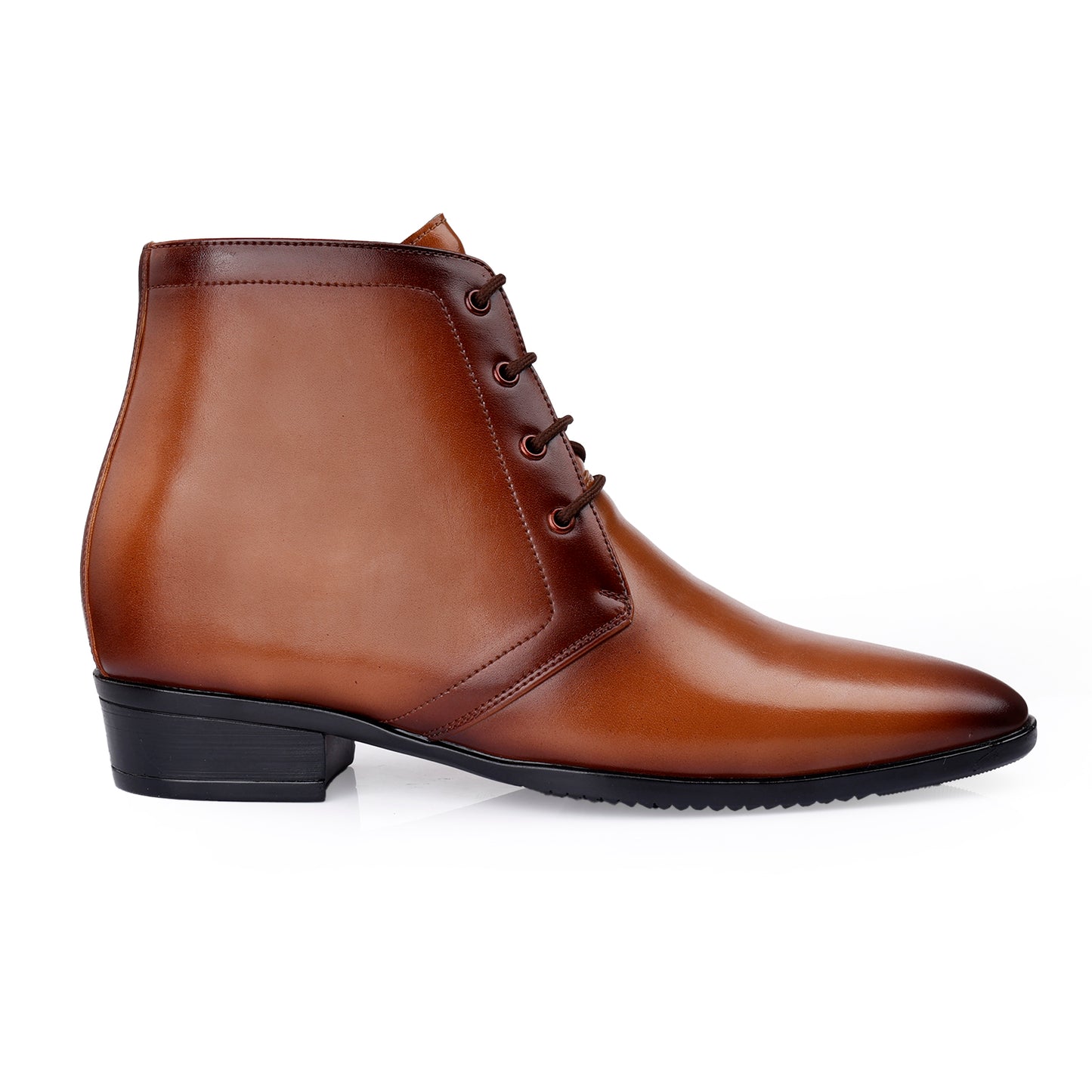 Elegant Lace-Up Elevator Boots – 3.5 Inch Height Boost