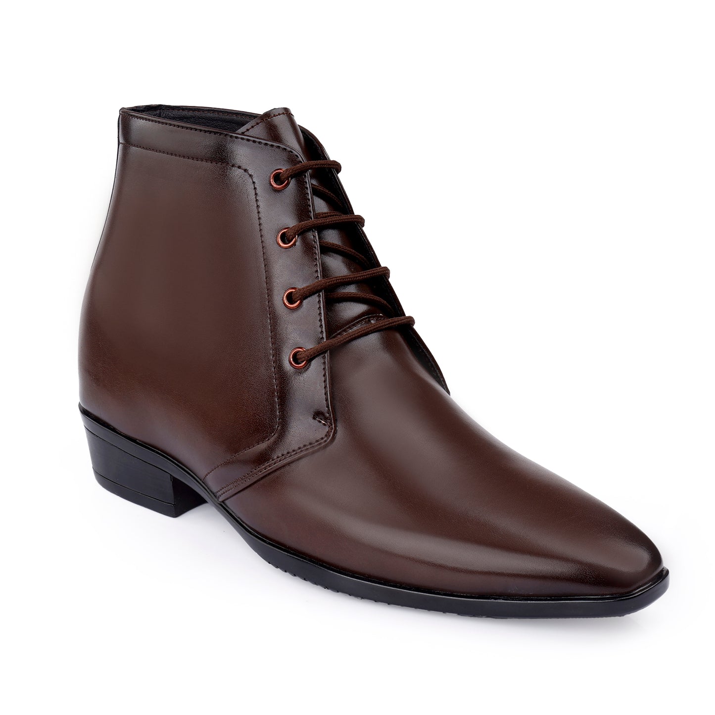 Elegant Lace-Up Elevator Boots – 3.5 Inch Height Boost