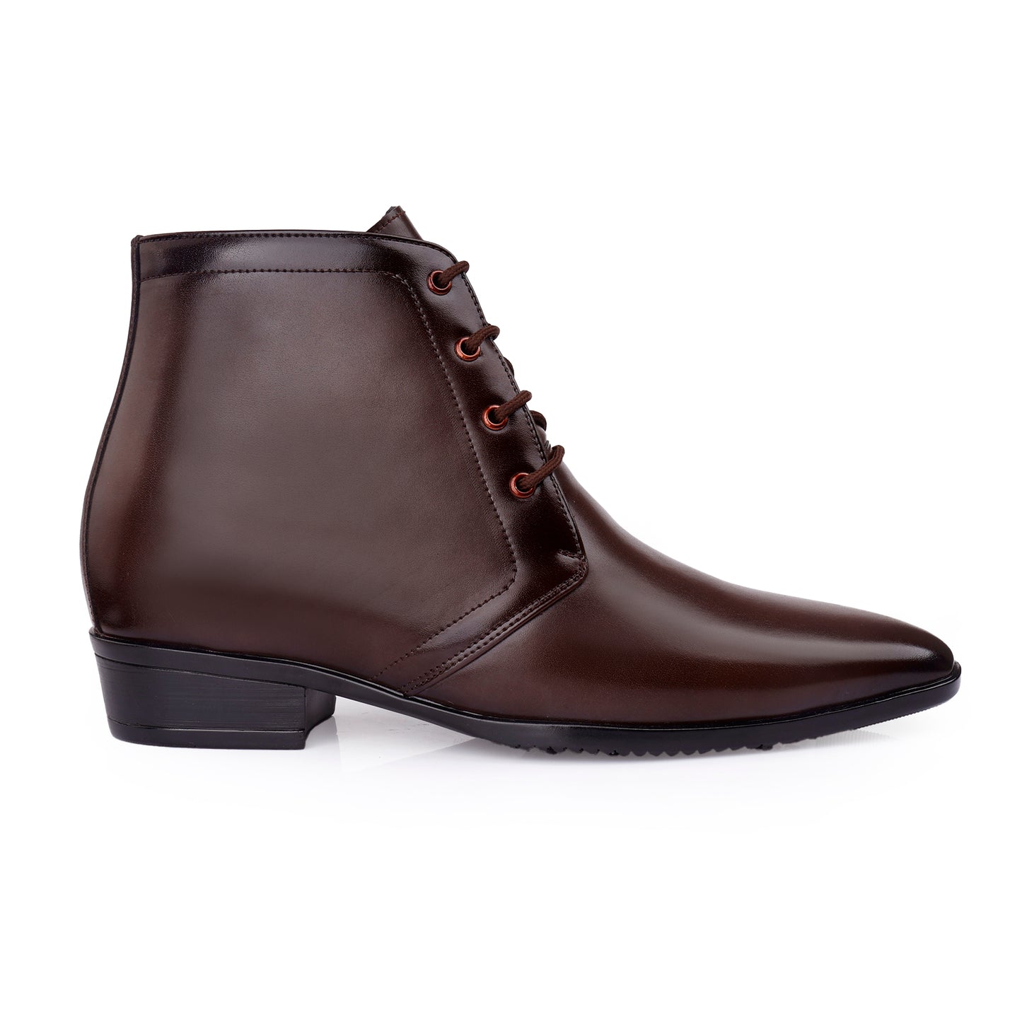 Elegant Lace-Up Elevator Boots – 3.5 Inch Height Boost
