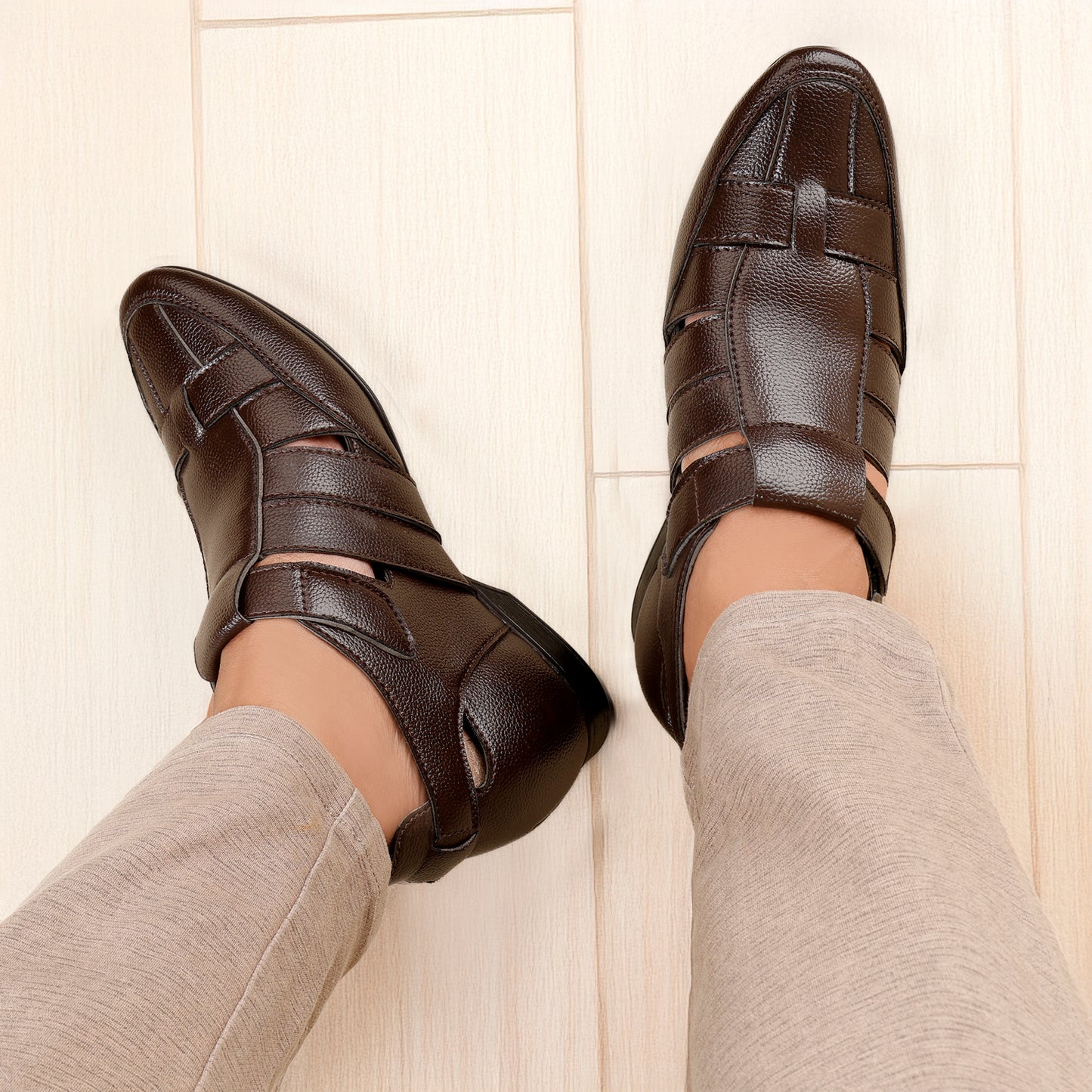 Men's 3 Inch Hidden Height Elevator Casual Sandal