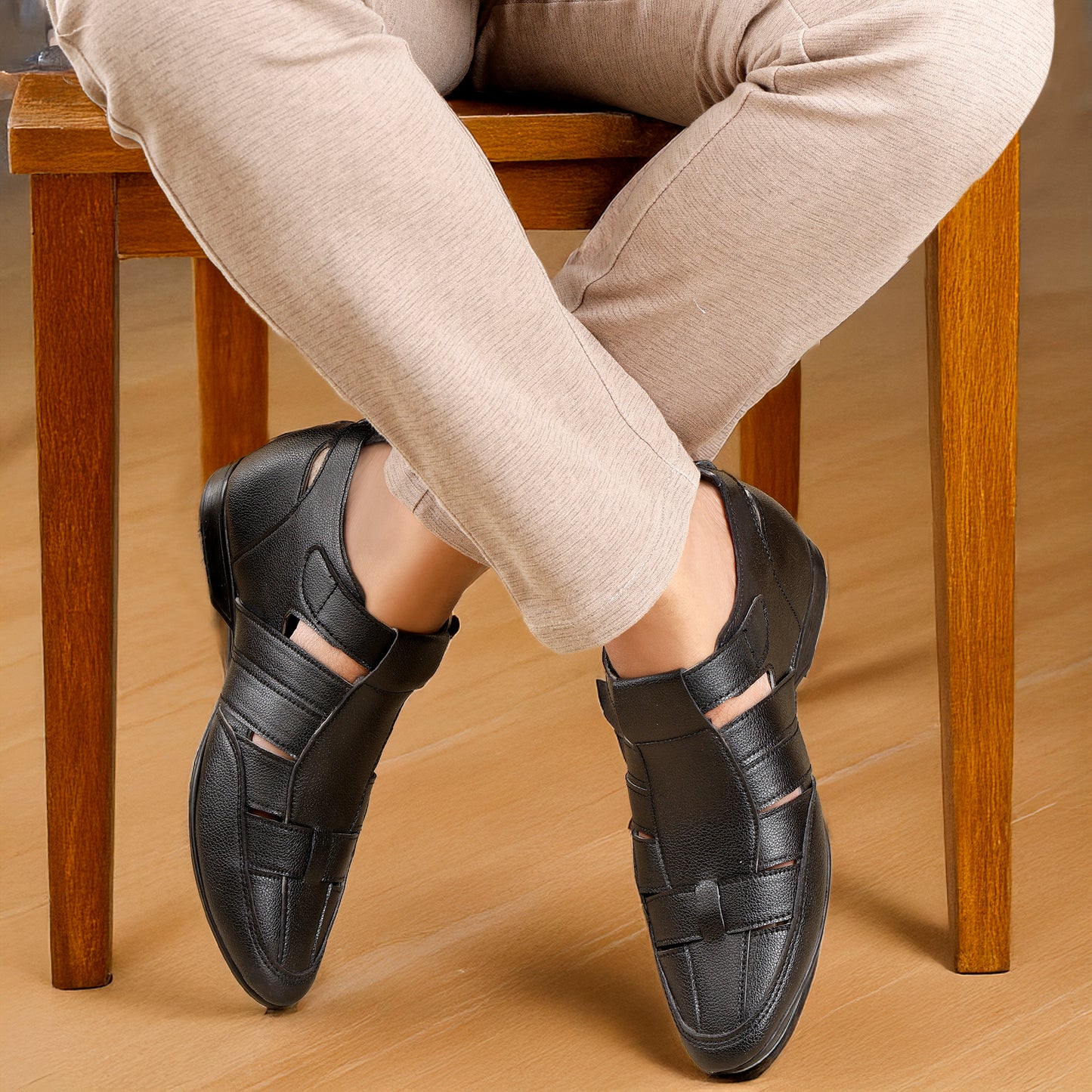 Men's 3 Inch Hidden Height Elevator Casual Sandal
