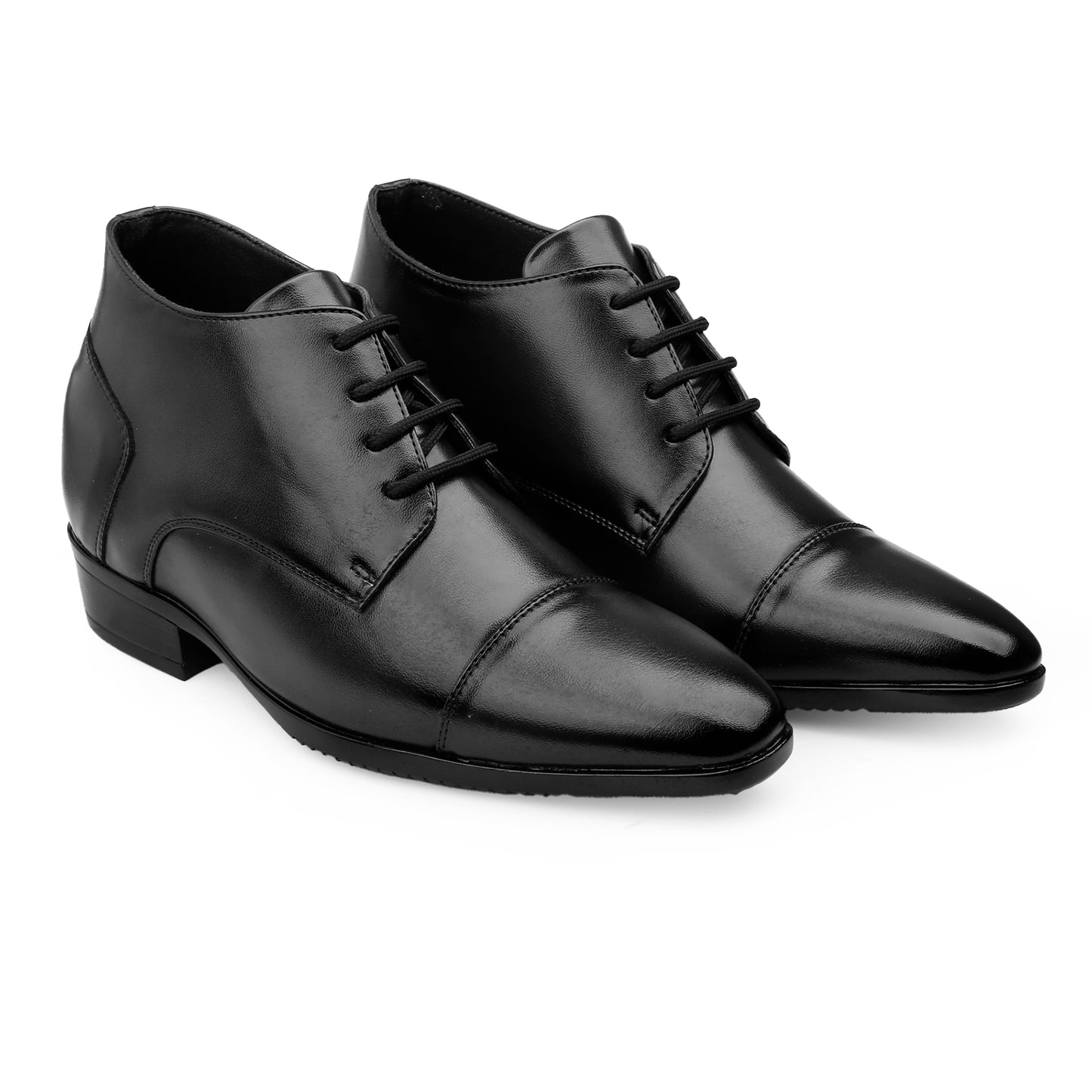 Men's 9cm Hidden Heel Height Increasing Shoes – Classic Formal Office Wear