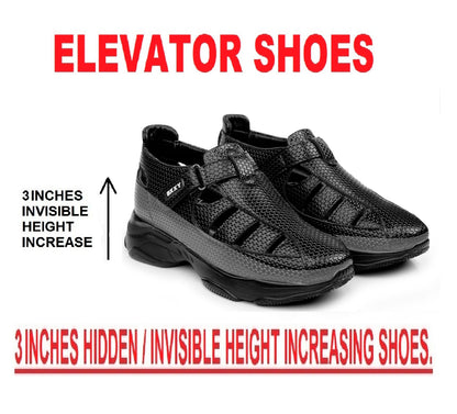 Bxxy's 3 Inch Height Increasing Elevator Sandals for Men