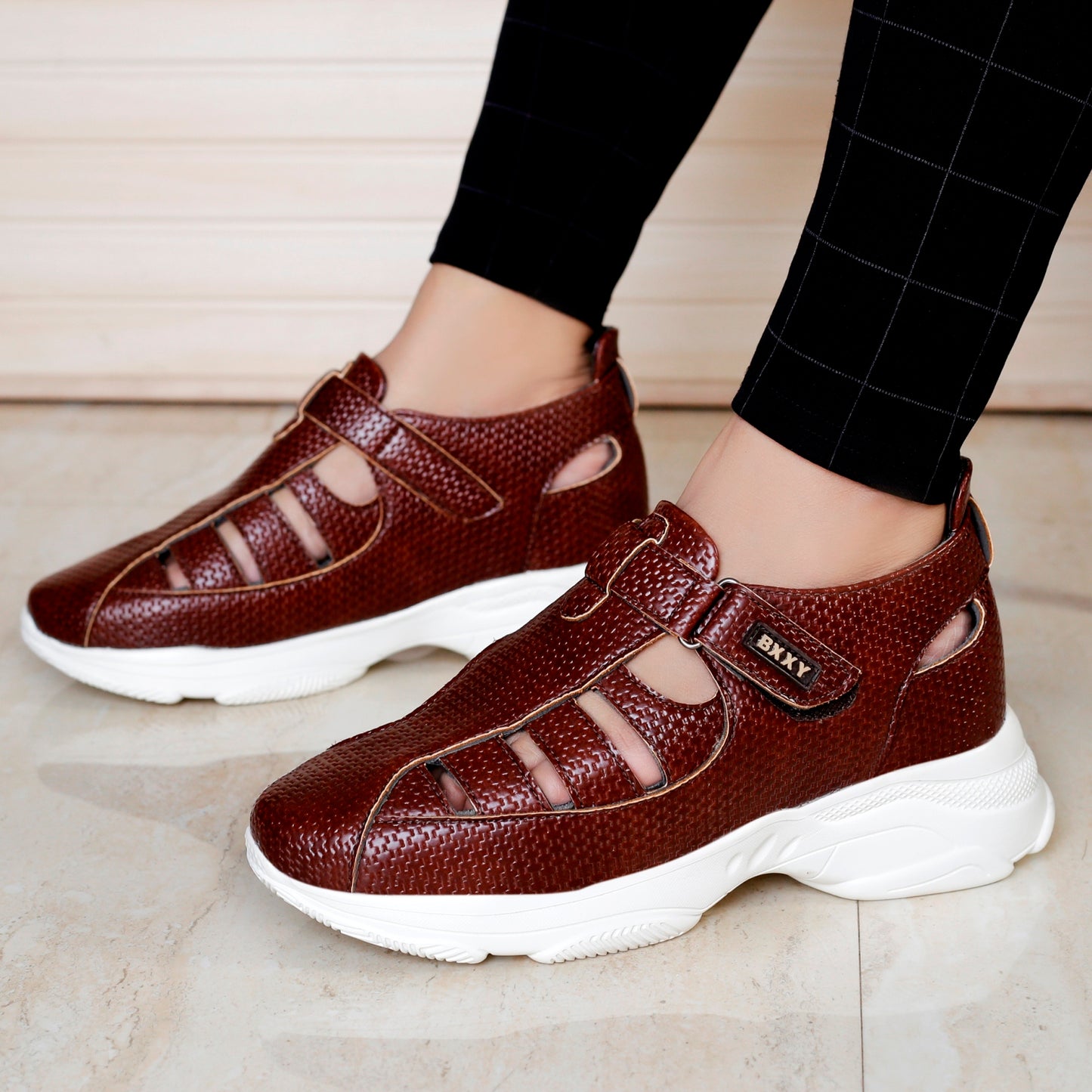 Bxxy's 3 Inch Height Increasing Elevator Sandals for Men