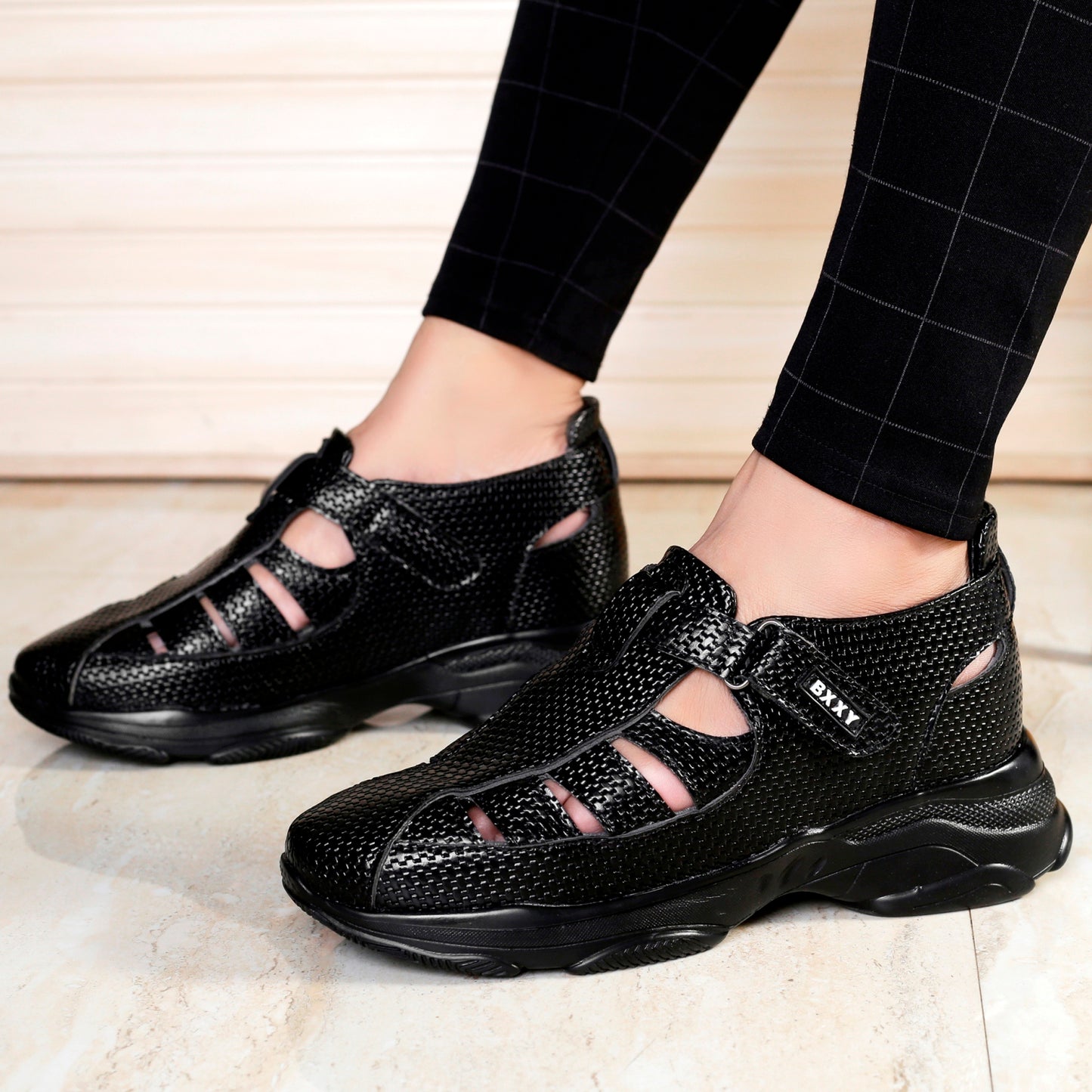 Bxxy's 3 Inch Height Increasing Elevator Sandals for Men
