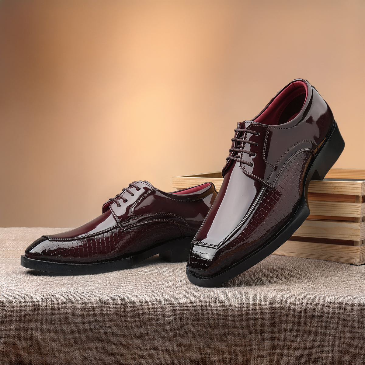 BAXXICO Men’s Premium Lace-Up Sleek Designer Finish Formal Shoes